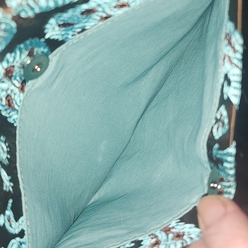 Petunia Pickle Bottom baby chic diaper bag nwot teal/brown vintage - Picture 9 of 11